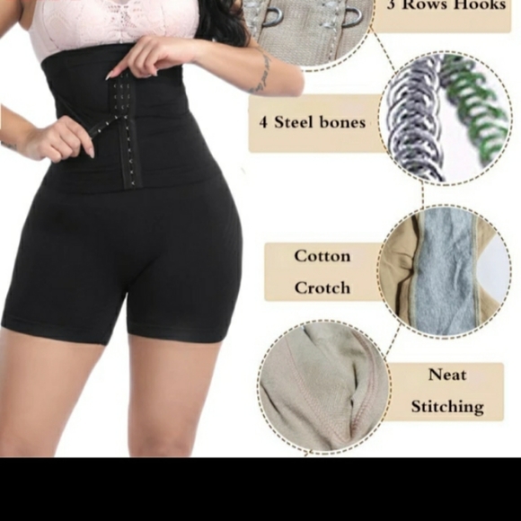 High Waist Shorts Tummy Control - Picture 3 of 6